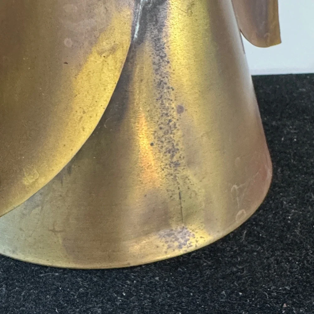 Brass Angel Candleholder Vintage Christmas Decor